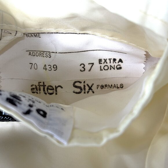 70's "After Six" Yellow Tuxedo Prom Wedding Formal Jacket - Size: 37 x Long - Picture 12 of 12